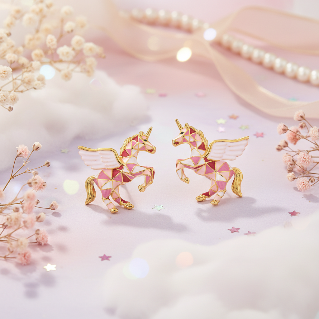 Unicorn Stud Earrings