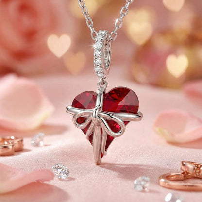 Heart Bow Necklace