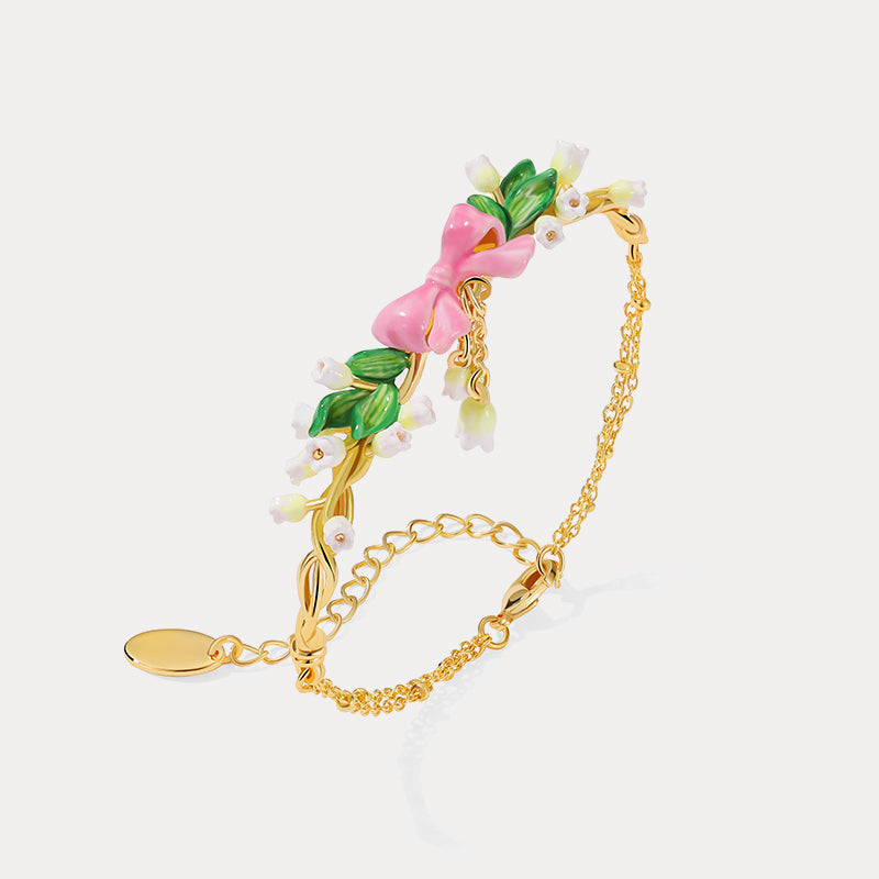 Lily Of The Valley Bowknot Bracelet