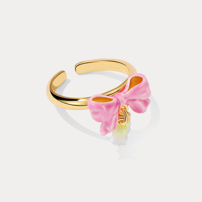 Lily Of The Valley Bowknot Ring