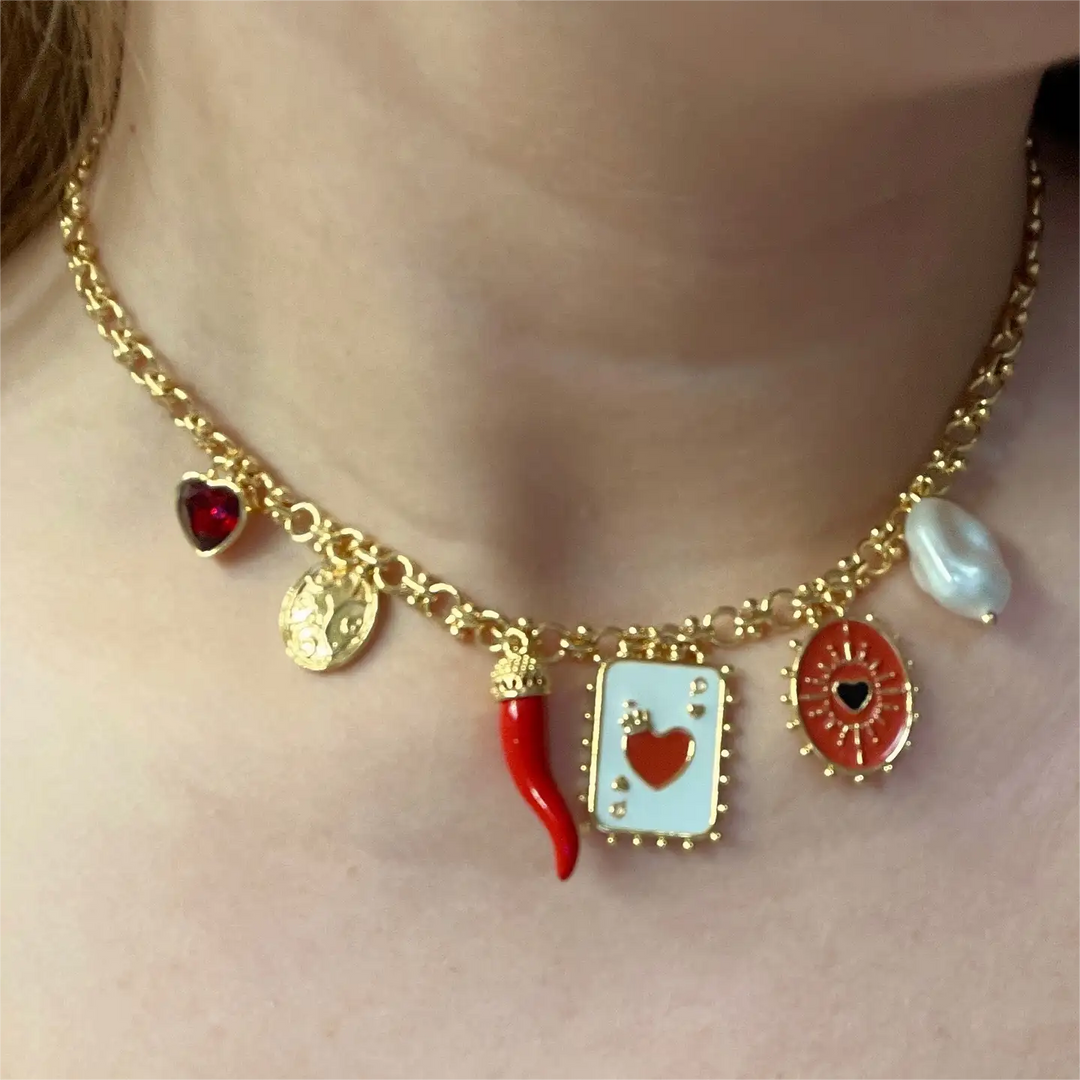 Queen's Card Necklace