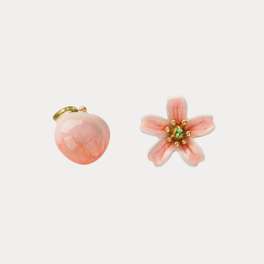 Peach Stud Earrings