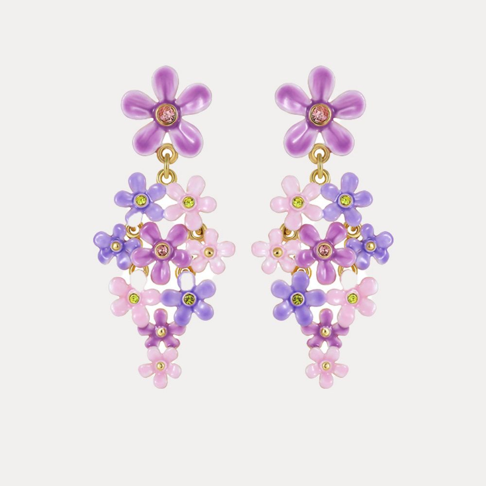 Forget-Me-Not Dangling Earrings