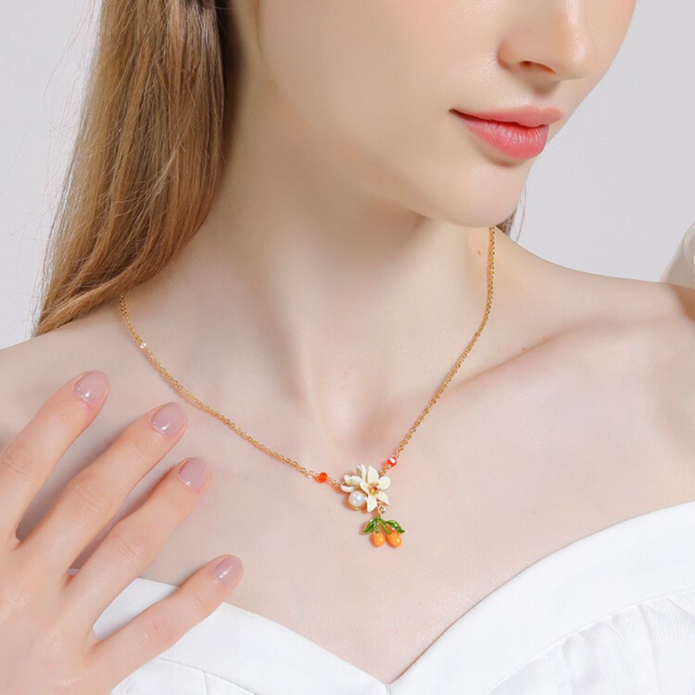 Orange Blossom Necklace