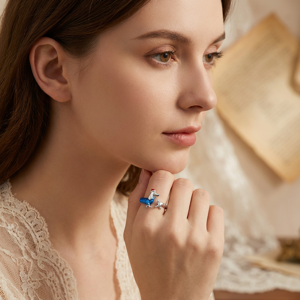 Christmas Dachshund Ring