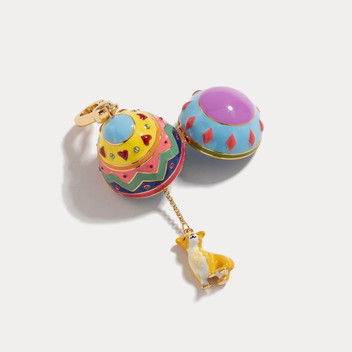 Rabbit Easter Egg Locket Pendant