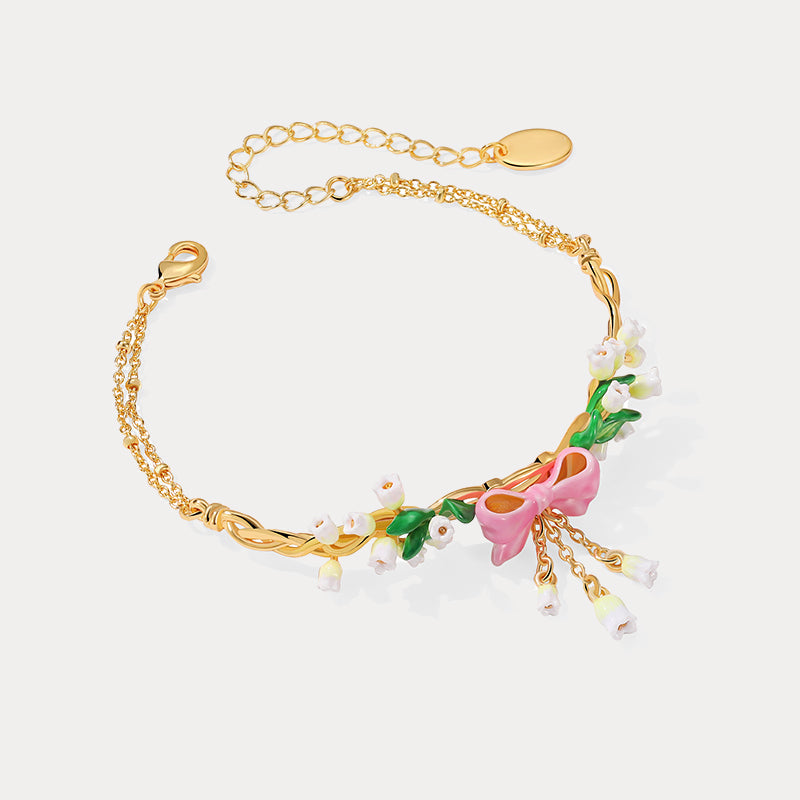 Lily Of The Valley Bowknot Bracelet