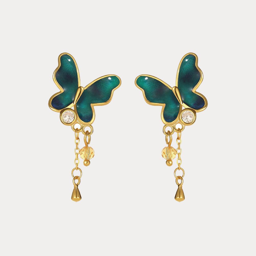 Thermochromic Butterfly Enamel Earring