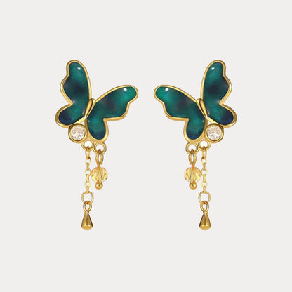 Thermochromic Butterfly Enamel Earring