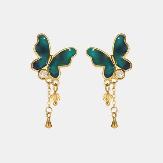 Thermochromic Butterfly Enamel Earring