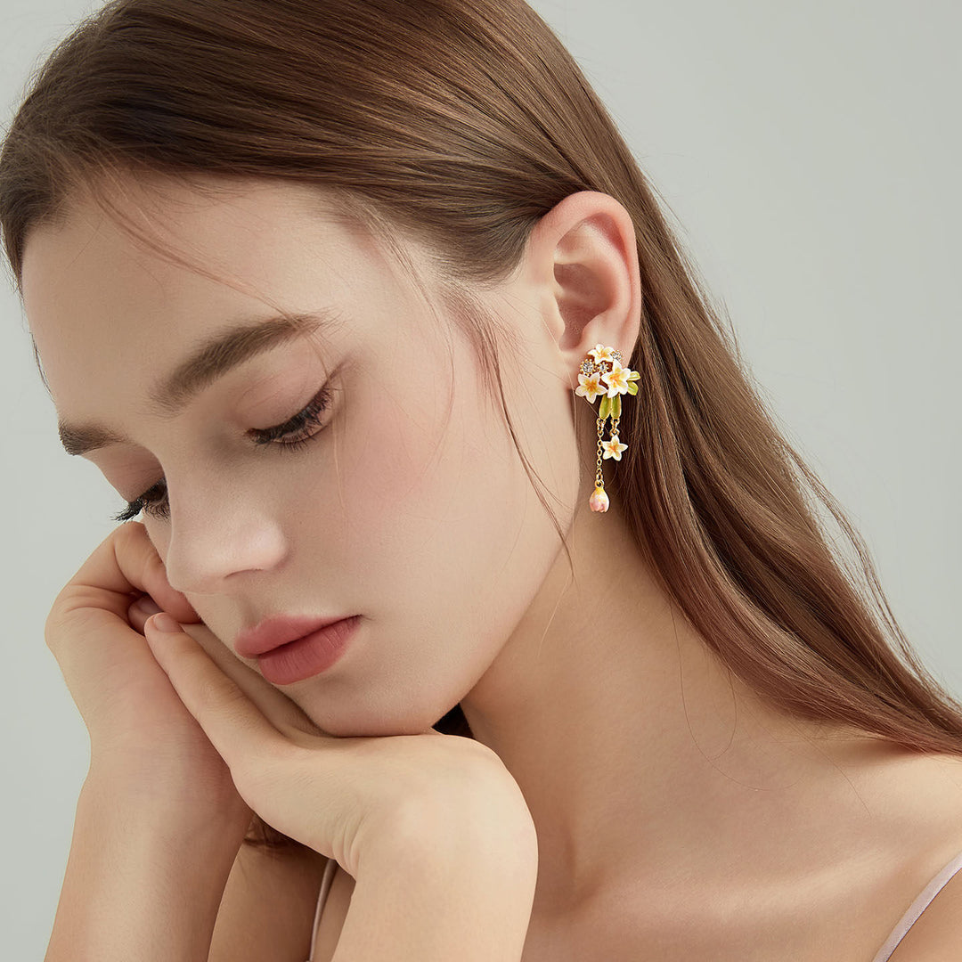 Plumeria Dangle Earrings