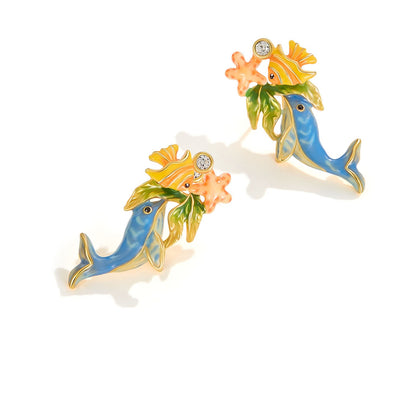 Whale Earrings