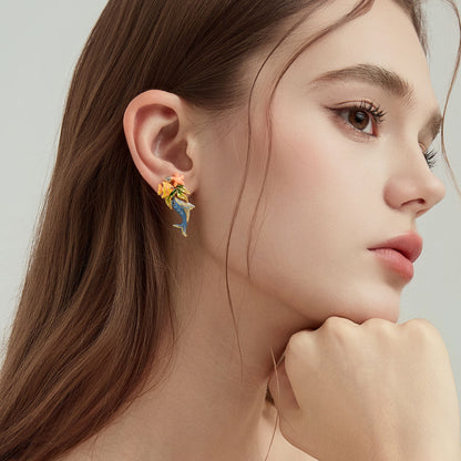 Whale Earrings