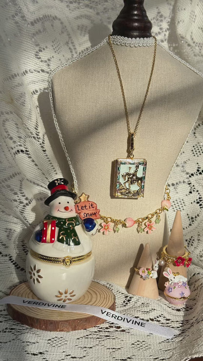 Snowman Trinket Box