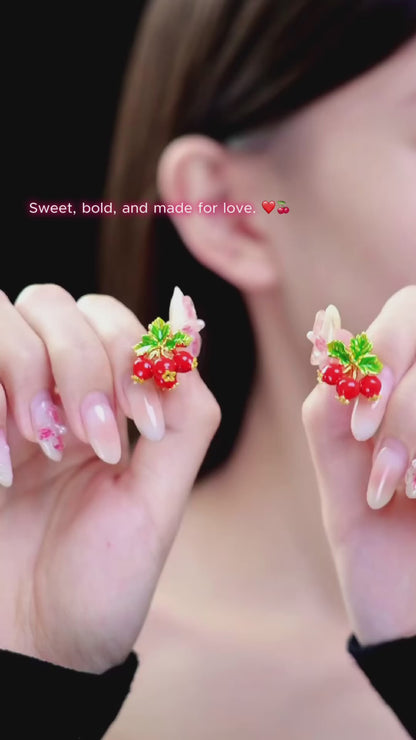 Cranberry Earrings