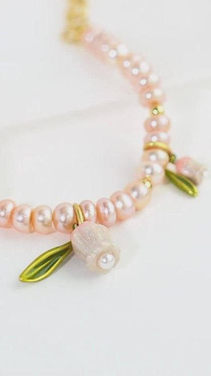 Lily Of The Valley Pearl Bracelet