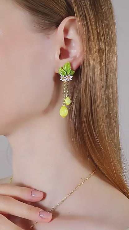 Lemon Tassel earrings