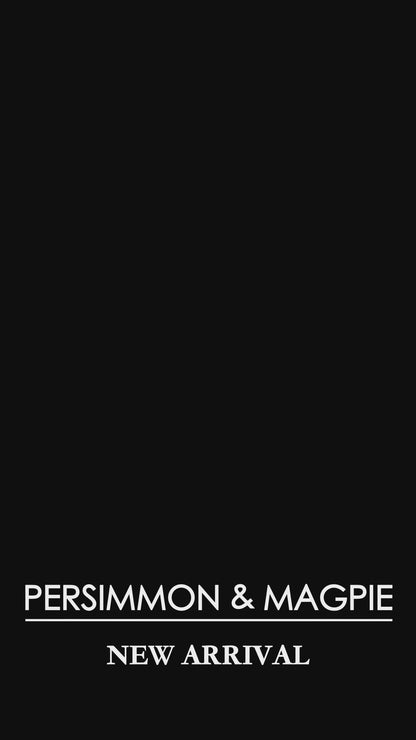 Persimmon Magpie Earrings