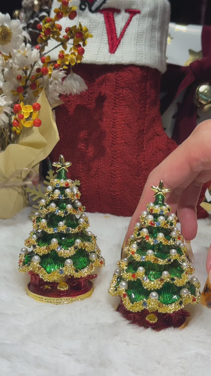 Christmas Tree Trinket Box