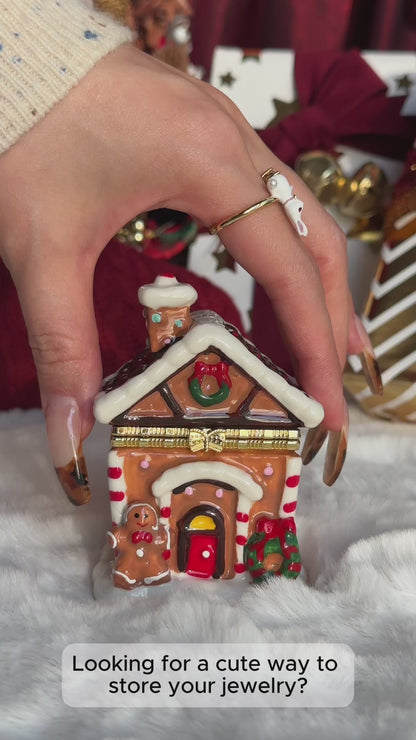 Gingerbread House Trinket Box