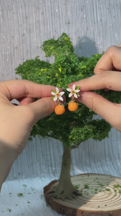 Orange Earrings