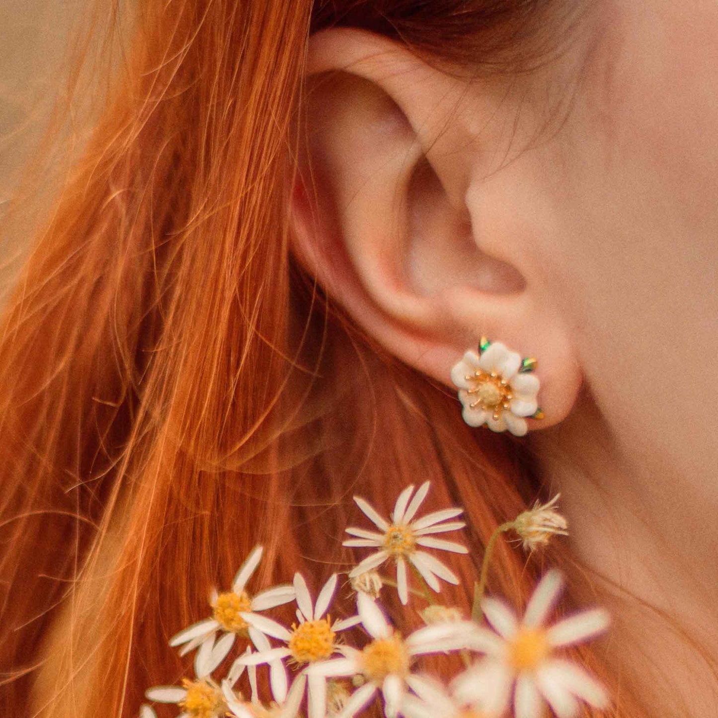 Strawberry Flower Earrings